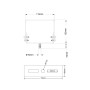 Support de surface orientable pour suspension industrielle LED - B8150 et B8155