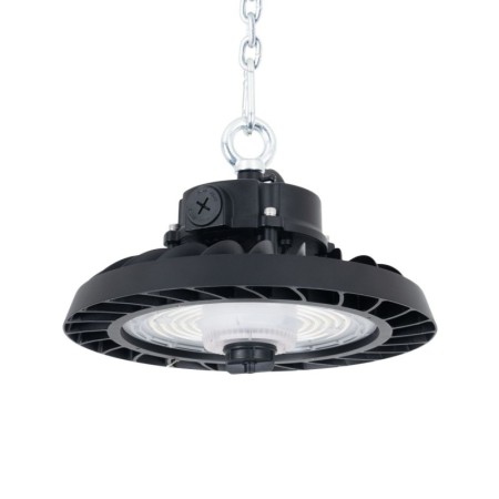 Supension LED UFO industrielle 150W - CCT réglable sur 3 températures différentes de 3000-5000ºK - 170lm/W - Driver LIFUD - IP65