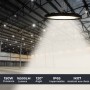 Suspension LED industrielle - 150W - IP65 - 110lm/W - 5 ans de garantie