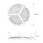 Suspension LED industrielle - 150W - IP65 - 110lm/W - 5 ans de garantie