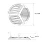 Suspension LED industrielle - 200W - IP65 - 110lm/W - 5 ans de garantie