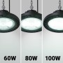 Suspension industrielle LED - 100W - PHILIPS Lumileds - Driver LIFUD - Blanc froid 5000K - IP65 - 7 ans de garantie