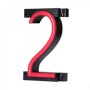 Nombre LED Neon 2 largeur 84Mm Hauteur 161Mm Contexte 38Mm