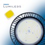 Suspension industrielle LED - 200W - PHILIPS Lumileds - Driver LIFUD - Blanc froid 5000K - IP65 - 7 ans de garantie