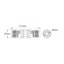 Passerelle convertisseur DALI vers 1-10V 2 fils pour éclairage industriel - IP67