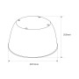 Diffuseur de lumière en polycarbonate pour suspension industrielle LED B8155-200W - B8150-200 - Angle 90°