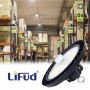 Suspension industrielle LED UFO 200W - CCT réglable sur 3 températures de 3000-5000ºK - Avec détecteur de mouvement - IP65