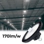 Suspension industrielle LED UFO 200W - CCT réglable sur 3 températures de 3000-5000ºK - Avec détecteur de mouvement - IP65