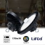 Suspension industrielle LED UFO 200W - CCT réglable sur 3 températures de 3000-5000ºK - Avec détecteur de mouvement - IP65