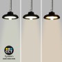 Suspension industrielle LED UFO 200W - CCT réglable sur 3 températures de 3000-5000ºK - Avec détecteur de mouvement - IP65