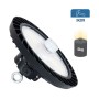 Suspension industrielle LED UFO 200W - CCT réglable sur 3 températures de 3000-5000ºK - Avec détecteur de mouvement - IP65
