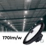 Suspension LED industrielle 200W - CCT réglable sur 3 températures de 3000-5000ºK - Driver LIFUD - IP65 - Garantie 10 ans