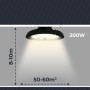 Suspension LED industrielle 200W - CCT réglable sur 3 températures de 3000-5000ºK - Driver LIFUD - IP65 - Garantie 10 ans