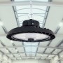 Suspension LED industrielle 200W - CCT réglable sur 3 températures de 3000-5000ºK - Driver LIFUD - IP65 - Garantie 10 ans