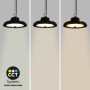 Suspension LED industrielle 200W - CCT réglable sur 3 températures de 3000-5000ºK - Driver LIFUD - IP65 - Garantie 10 ans