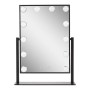 Miroir de maquillage éclairé LED 4200ºK 41x47,5Cm Ajustable Noir 40.000H [SUN-ESLED-03-B]