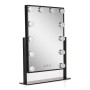 Miroir de maquillage éclairé LED 4200ºK 41x47,5Cm Ajustable Noir 40.000H [SUN-ESLED-03-B]