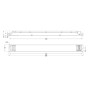 Driver dimmable DALI2 DT8 - 80W - Courant constant - Sortie 10-54V DC - 1000-2000mA - NFC