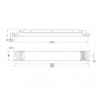 Driver dimmable linéaire DALI DT8 - CCT - 40W - Courant constant - Sortie 10-54V DC - 500-1050mA - NFC
