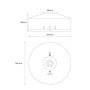 Lampe de secours et permanente LED de surface 150lm 2,5W - 3 heures IP20