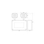 Lampe de secours LED industrielle - 2 x 6W - IP65