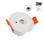 Éclairage de secours 3W Spot encastrable - Autonomie de 3h - Ø60mm