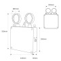 Lampe de secours industrielle à LED - 2 x 8W - IP65