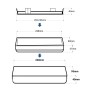 Bloc de secours 3W - 3 h d'autonomie + boîtier encastrable - IP20