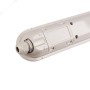 Réglette LED étanche / Lampe de secours - CCT réglable sur 3 températures de 3000-6500ºK - Connectable - 120cm - 40W - IP65