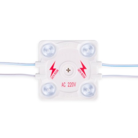 Module LED carré pour enseignes lumineuses - 3,6W - 220V AC - IP65 - 165º - 6000K