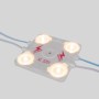 Module LED carré pour signalisation - 3,6W - 220V AC - IP65 - 165º.