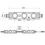 Modules LED RGBWW pour enseigne lumineuse - 0,96W - 12V - IP65 - 120º