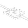 Module LED carré pour enseigne - 3,6W - 220V AC - IP65 - 165º - 4000K
