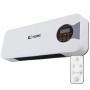 Chauffage + Ventilateur PTC 1500W Blanc Télécommande