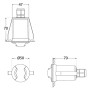 Spot LED encastré FUMAGALLI "TERESA 2L" - 1,7W - G9 - IP67