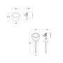 Spot LED avec piquet FUMAGALLI MINITOMMY CCT réglable sur 2 températures différentes 2700K ou 4000K GU10 3.5W