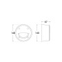Balise LED extérieur surface "EXTRALETI 100 ST - FUMAGALLI" - 3W