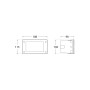 Balise murale LED encastrable Fumagalli "Leti 200 HS" 3W - IP66 - GX53 - CCT réglable sur 3 températures de 3000-6500ºK