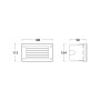 Balise LED encastrable "EXTRALETI 200" GX53 - 3W - IP66