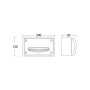 Balise LED en saillie FUMAGALLI EXTRALETI 200 HS 3W