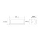 Balise LED encastrable Fumagalli LETI 300 E27 6W