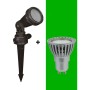Kit Piquet de jardin + Ampoule GU10 LED 5W en vert