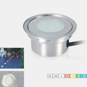 Spot LED balise encastrable RGB 0,7W 12V-DC IP67