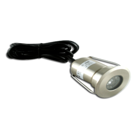 Spot LED encastré au sol - 1,5W - 12/24V CC - IP67 - Blanc Chaud 3000K