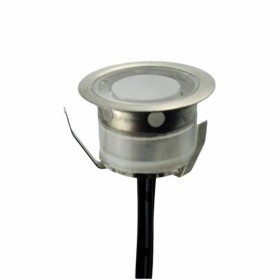 Balise LED encastrable au sol IP67 0,3W 12V-CC - Blanc chaud 3000K