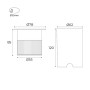Spot LED encastrable au sol - RGB - 12W - IP67 - 12VDC