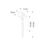 Spot LED sur piquet 6W IP65 - Blanc neutre 4000K
