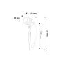 Spot LED sur piquet 3W IP65 - Blanc neutre 4000K