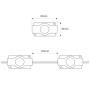 Modules LED monochromes pour signalisation - 1,5W - 12V - IP65 - 160º