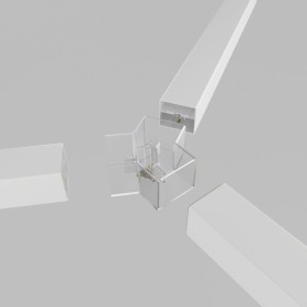 Connecteur en Y pour hexagone - 4 cm